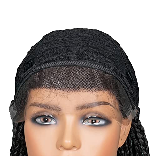 yadrifa pletene perike, 18 čista ručno rađena čipkasta kutija pletena ravna Sintetička kosa prirodne crne čipke prednje perike sa dječjom kosom za crne žene