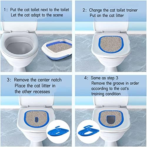 MOUSTE novi tip Cat Potty sistem za obuku cat Toilet Trainer - trening toaleta za mačke moći naučiti mačku da ide u toalet na sebi,