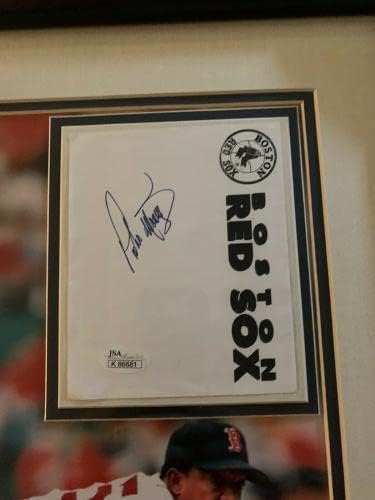 Pedro Martinez 16 x 20 Action FOTO W / Autogram na crvenoj sox stacionarnim - autogramirani MLB fotografije
