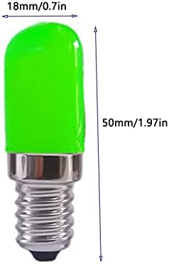 YDJoo E12 LED sijalica 2W sijalice zelene boje 20w zamjena halogena E12 Mini kandelabra baza luster sijalica dekorativna noćna svjetla za uređenje doma Patio, 6 pakovanje