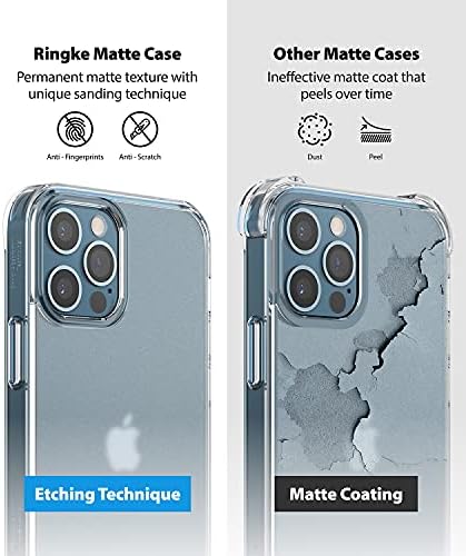 Rinkke Fusive kompatibilan sa iPhone 12 Pro max futrolom, širok proziran prozirni frost stražnji poklopac mekani TPU Bumper Torbica za iPhone za iPhone 6,7 inča 2020 - Matte Clear