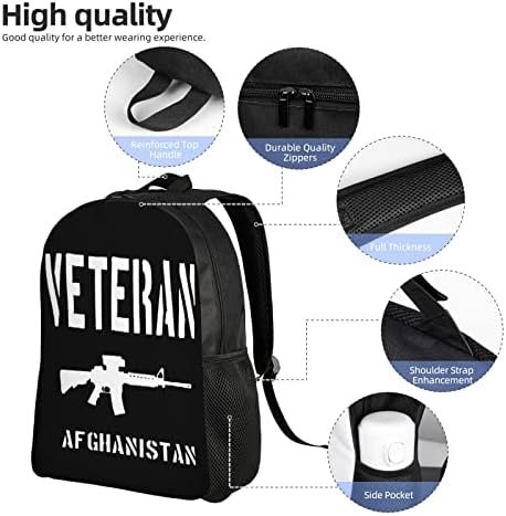 Kadeux Afganistan Veteran backpacks Business Travel Laptops ruksak sa USB punjenjem Port Školske torbe za muškarce Žene odgovaraju 15 inčnim prijenosnim računarom i laptop