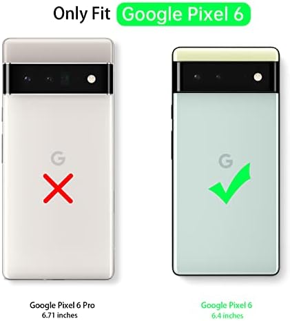 Salawat za Google Pixel 6 Case, Clear Slatka gradijent Slim Telefonski poklopac Ojačani TPU BUMPER Hard PC Nazad Povratak Otporni Zaštitna futrola za Google Pixel 6 6,4 inča 2021