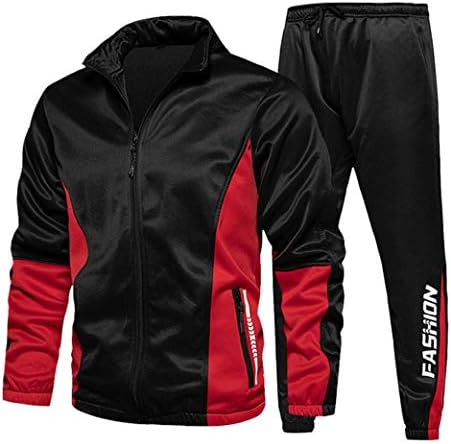 Mens TrackSit set Casual Sport Dno Top Jogging Joggers Sportski odijelo Zipper Hoodie Jakna i pantalone