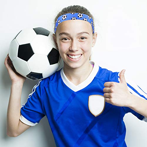 SATINIOR 4 komada neklizajuća fudbalska traka za glavu podesiva fudbalska traka za kosu za djevojčice Sport
