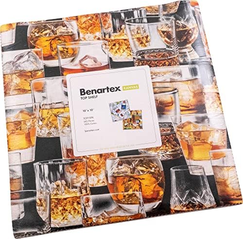 Kanvas Studio gornja polica 10x10 pakovanje 42 10-inčni kvadratni sloj torta Benartex