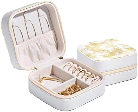 RodailyCay nakit kutija Ogrlica za pohranu Ogrlica za pohranu, mini kutija za nakit, držač za pohranu putovanja za žene djevojke Djevojke Poklon lišće