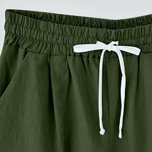 Ženske ljetne kratke hlače plus veličine Bermuda Hlače za žene Casual Hotsas Povratni kratke hlače s džepovima