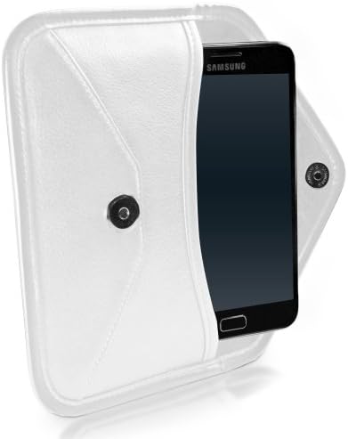 Slučaj za AT & T Galaxy Note - Elite kožna messenger torbica, sintetički kožni poklopac W / koverte za AT & T Galaxy Note, Samsung Galaxy Note AT & T, T-Mobile, - bjelokosti bijeli