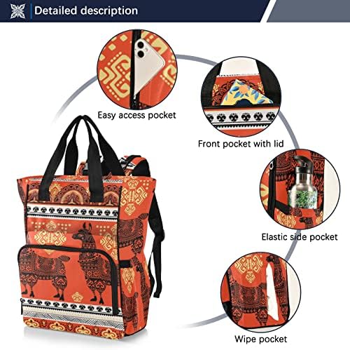 Underbear slatka alpaca llama pelena ruksak backpack baby boy bager ruksak casual putnički dnevnik putovanja mamy torba sa izoliranim džepovima za novorođene esencijama