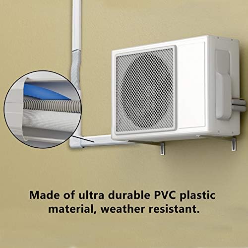 Gcgoods 4in 16.5 ft dekorativni PVC Line Cover Kit za mini Split klima uređaje bez kanala, Centralne naizmenične struje i toplotne pumpe