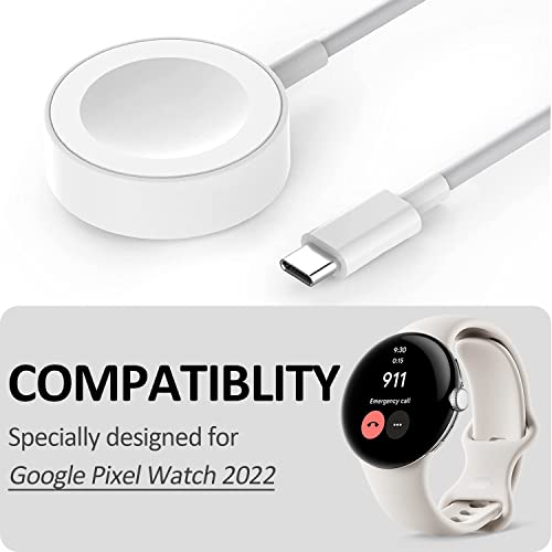 INGIDO kabl za punjenje za Google Pixel Watch Charger, USB-C brzi punjač za piksel sat magnetskog bežičnog punjenja za pristup Google