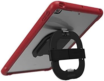 OTTERBOX Neograničena serija Case sa KickStand i ručnom remenom + zaštitni ekran za iPad 7th, 8. i 9. Gen - ne-maloprodajni / brodovi u polidžici - bistri / crveni