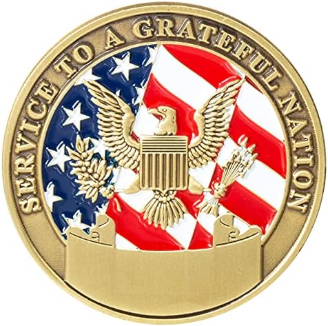 Veteran za veteran u Sjedinjenim Državama i plavom baršunastoj kutiji
