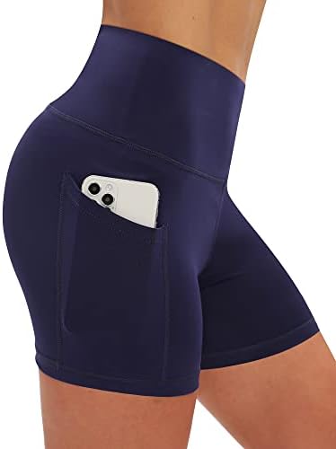 Runhit 3 High Struk tekuće kratke hlače za žene joga kratke hlače sa džepovima Work Work Wed Atletic biciklističke gaćice