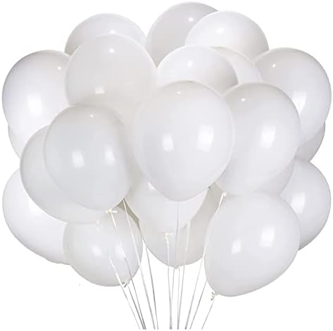 Bijeli baloni, 12inch bijeli lateks baloni 50pcs lateks baloni za zabavu Vjenčanje / rođendan / Dekor vjenčanja