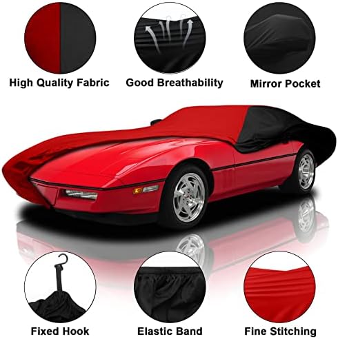 Zatvoreni poklopac automobila Zamijenjen za 1984-1996 Corvette C4, luksuzni rasteznite satenski krajnji poklopac za prozračni poklopac