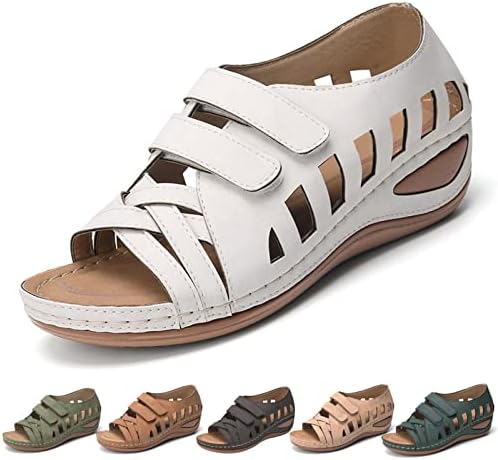 Sandale za žene za žene, ženske platforme sandale Ljetni trendi gladijatorski izrez kopča na plaži