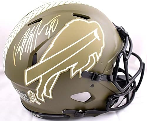 Von Miller potpisao račune F / S Salute to service Speed Authentic Helmet - baw Holo-autograme NFL Helmets