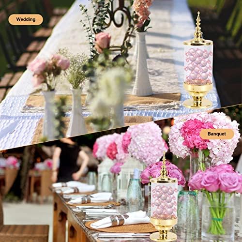 Zerodeko wedding Cake Stand Clear candy Boxes 3kom svijećnjak u obliku svijećnjaka poklon kutije Party Favor Case Wedding Treat Container