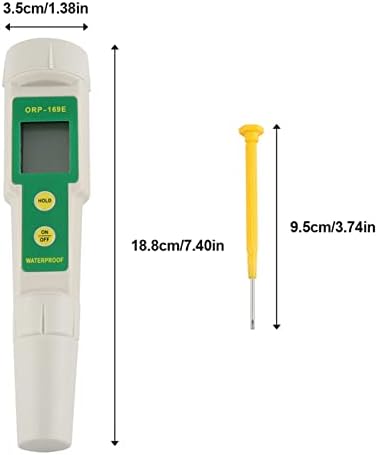 Hztyyier temp meter tester 2 u 1 digitalni orp hidroponski monitor vode monitor bazena akvarijum-bazen pH orp soli mjerač soli