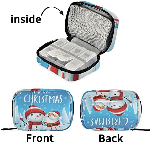 Božićni santa Claus Snowman tablet torbe za tabletu Organizator tablice sa patentnim zatvaračem Vitamin Fish Fish Fish Medicina za