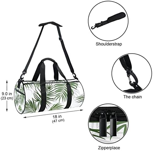 MaMacool tropical Jungle Palm Leaves torba za nošenje preko ramena platnena putna torba za teretanu Sport Dance Travel Weekender