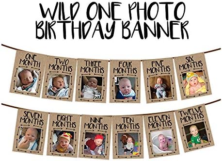 Burlap 1. rođendan Baby Banner, novorođenčad mjesečno prekretno fotografija Bunting Garland za tuš za bebe Prvi rođendanski ukras