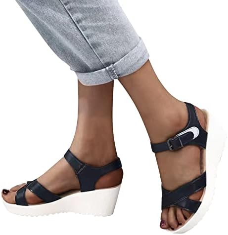 Papuče za žene Vanjski vodootporni otvoreni rimski klinovi otvoreni nožni prste leptir na plaži zatvorene ljetne flopske flops sandale