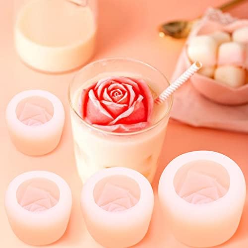 Cvjetna aromaterapija Silikonska kalupa 3D oblik cvijeća kalup za svijeće DIY Rose Candle kalup za rezilu kalupa kalup kalup kalup