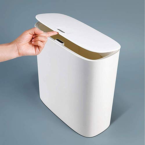 N / A Automatsko smeće može kućni uski kantu za smeće sa poklopcem plastični toalet Smart Trash Can Spava Spavaća soba Kantu za smeće