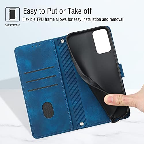 Imeikonst futrola za Nokia G100, Premium PU kožna torbica za novčanik Flip Folio futrola ugrađena u držač kartice za postolje magnetno