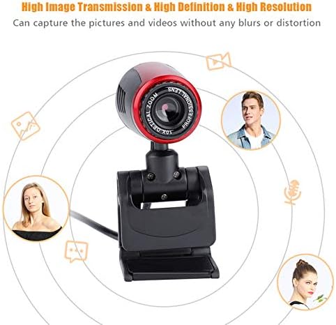 Okuyonic Kamera od 360 stepeni, Kamera Kamera USB kamera web kamera web Laptop kamera 360 stepeni Mini Web kamera Fleksibilno postavljanje za Skype / MSN