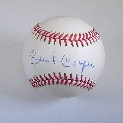 Cecil Cooper potpisao je službeni Al Bobby smeđi bejzbol sa hologramom za b & e hologram - autogramirane bejzbol