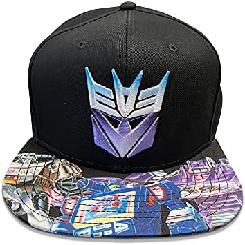 Transformers Deseptikoni u boji štit 80-ih crtani Vezeni i štampani snapback šešir Snapback kapa šešir Crni