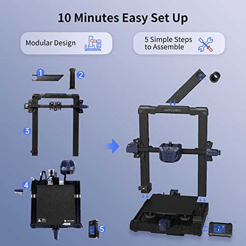 AnyCubic Kobra Neo, unaprijed instalirani FDM 3D štampač s direktnim pogonom ekstruder visokom preciznom tiskanje od preciznom magnetskom