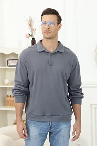 SAMACHICA muške klasične Polo majice dugi rukavi Casual haljine košulje opremljene poslovne majice Casual Tops majice