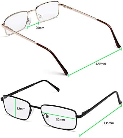 Naglašnje naočale za čitanje naočala Multi paketalne pune obručne naočale za čitanje za muškarce i žene