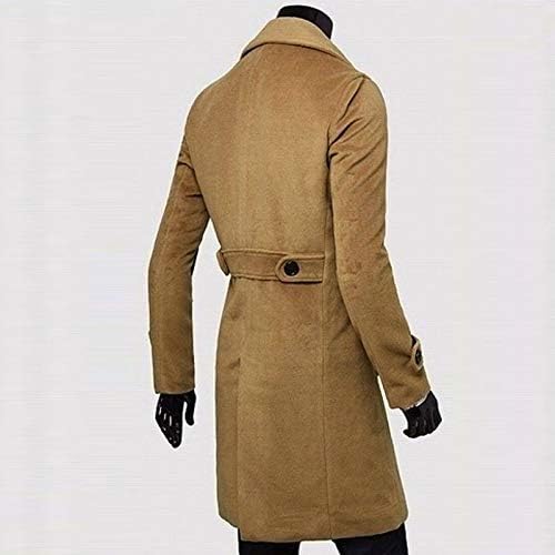 Muški kaput Zimski muškarci Tanak elegantan kaput s dvostrukim grudima dugački jakni kaput modne jakne