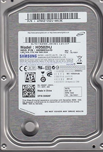 Samsung HD502HJ 500GB , FW 1AJ10006, a, SATA 3.5 Hard disk