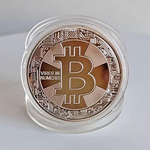 Cryptoturrency Srebrna prigodni kovanica Bitcoin Bitcoin Bitcoin sa zaštitnim poklopcem Lucky Coin Lična amaterska kovanica