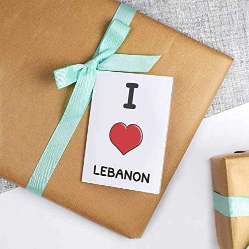 5 x A1 'volim Libanon' Zamotavanje poklona/Listovi papira za umotavanje