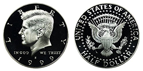 1999 S Gem Dokaz Kennedy Srebrni pola dolara 1/2 Dokaz izbora - Izvanredan novčić - američka kovanica
