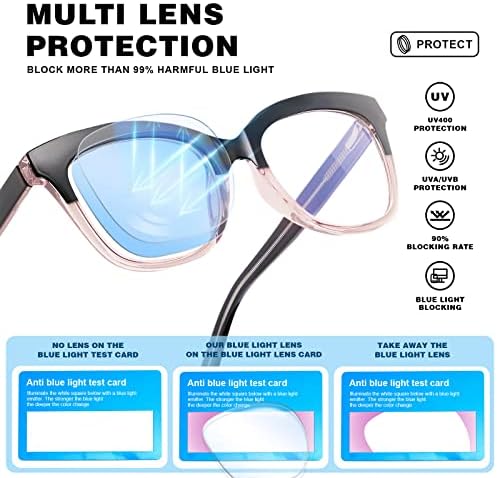 konqkin naočare sa plavim svjetlom za žene i muškarce-cat Eye Frame Anti Eyestrain UV Glare naočare za kompjuterske igre moda trendi
