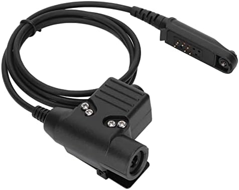 Shanrya U94 PTT Adapter, U94 PTT sistemski Adapter visoke fleksibilnosti Crna za UV 9R Plus za BF 9700 za UV XR za UV 9R