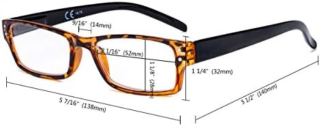 Okažite naočale za oči za oči 5 pakiranja slatkih čitača za žene koje čitaju muškarce +2.50