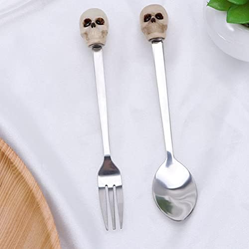 generički Skeleton Lobanja vilica Flatware Vintage viljuška za večeru za kućni Kuhinjski restoran ukras Uskršnjeg stola za Noć vještica