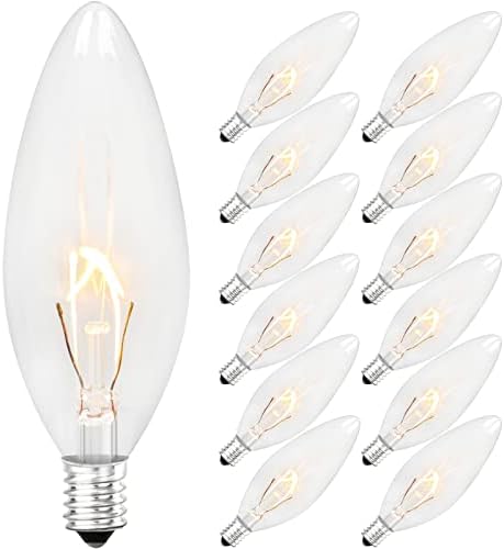 Brightever Vintage sijalice sa žarnom niti 40watt B10 380 lumena, jasne sijalice E12 Edison Candelabra sa mogućnošću zatamnjivanja,