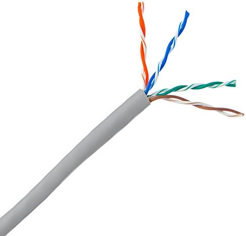 Accl ​​Plenum UTP CAT5E kabel, čvrsta, CMP ocijenjena, 24 awg, vuče kutije, siva, 1000ft, 1kk