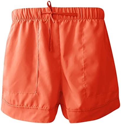 Trke za trčanje za žene plus veličine Ljeto Široke kratke hlače Labavi fit izvlačenje elastičnih struka Bermuda kratke hlače sa džepovima